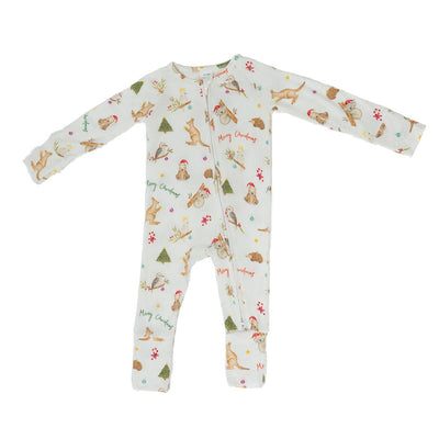 PREORDER Christmas Baby Zip Suit