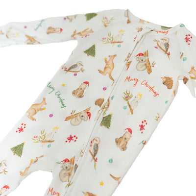 PREORDER Christmas Baby Zip Suit