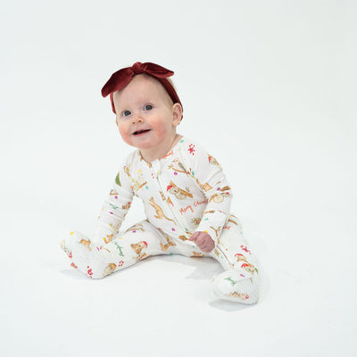 PREORDER Christmas Baby Zip Suit