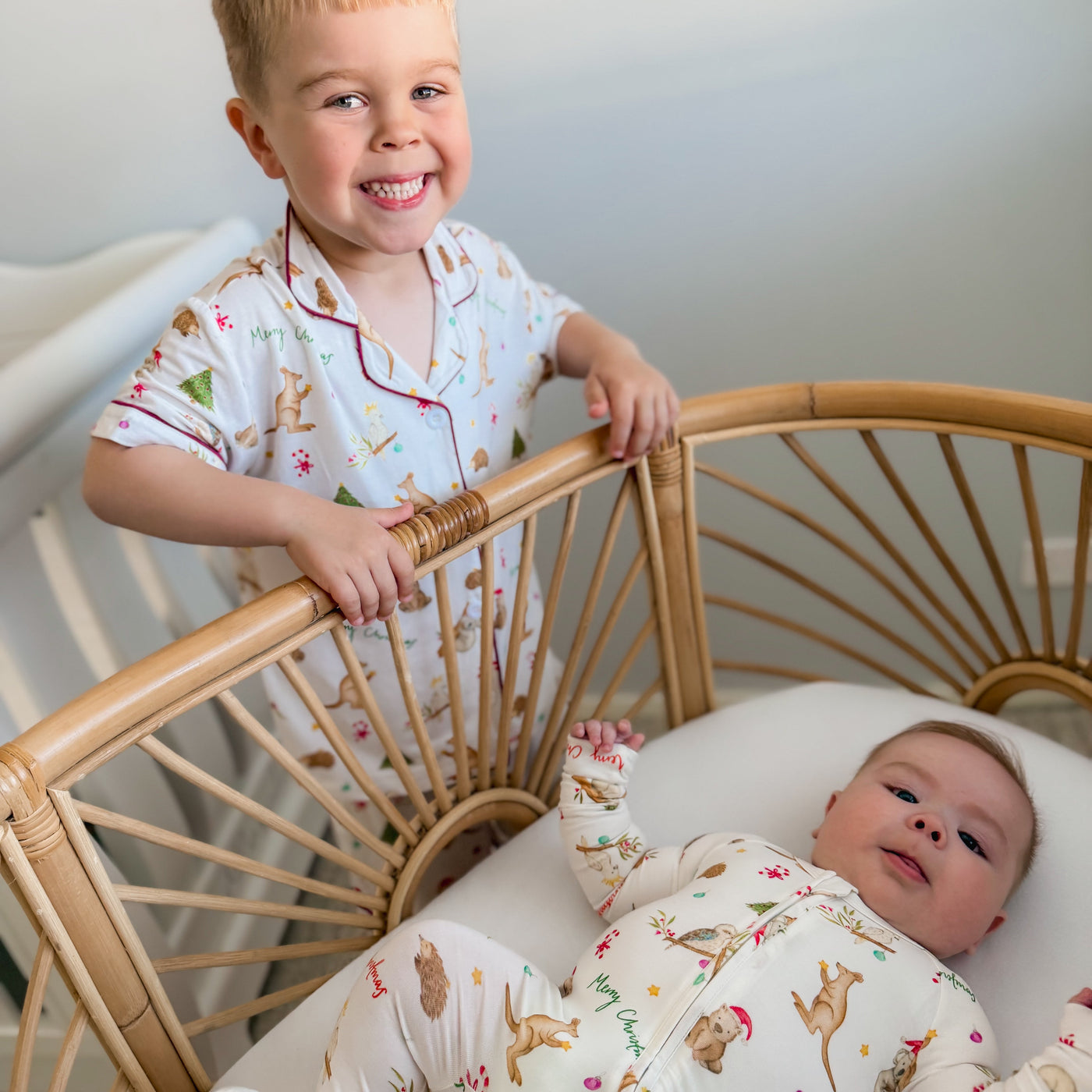 PREORDER Christmas Baby Zip Suit