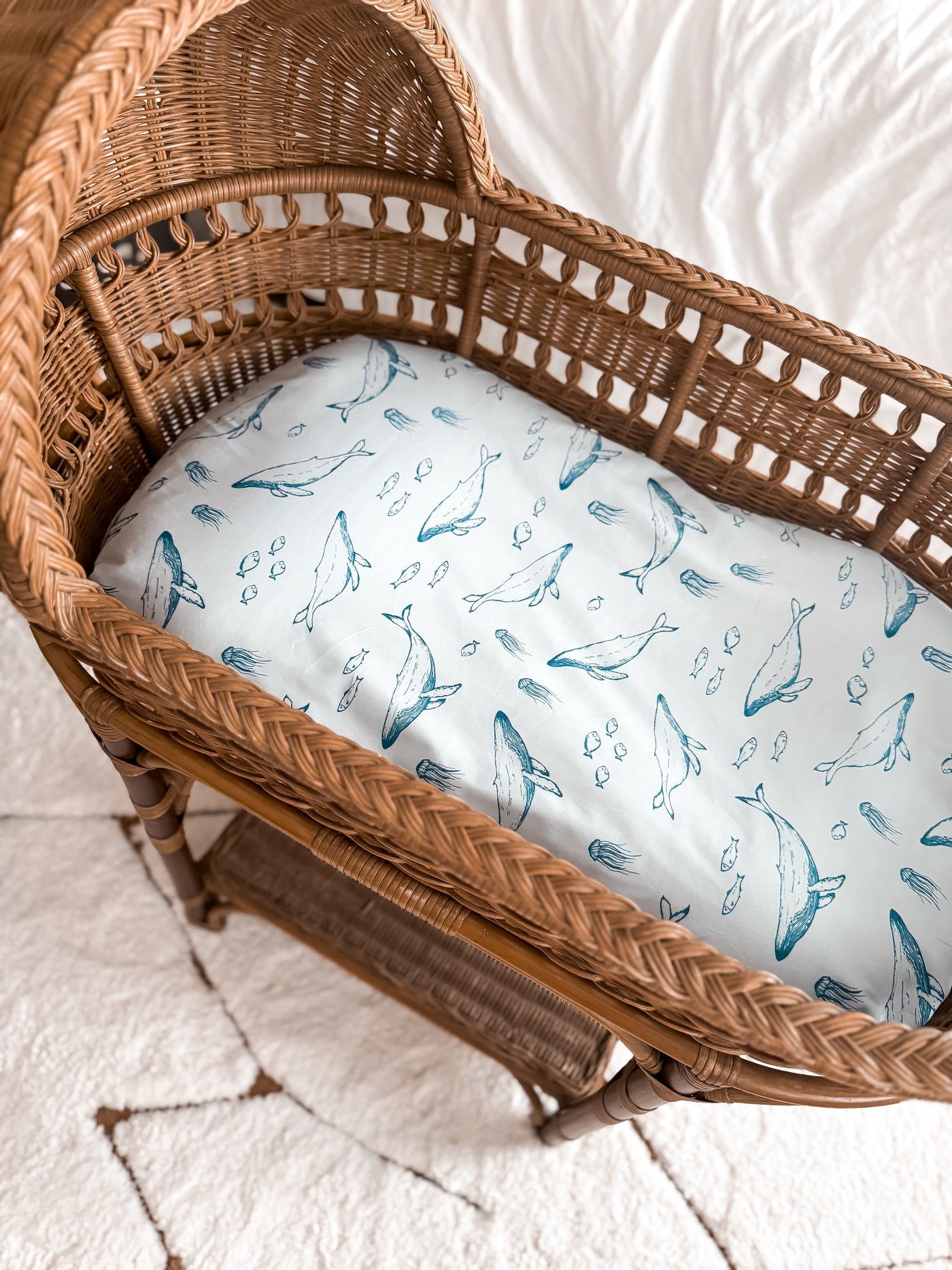 Waterproof Co Sleeper Fitted Sheet - Bowie