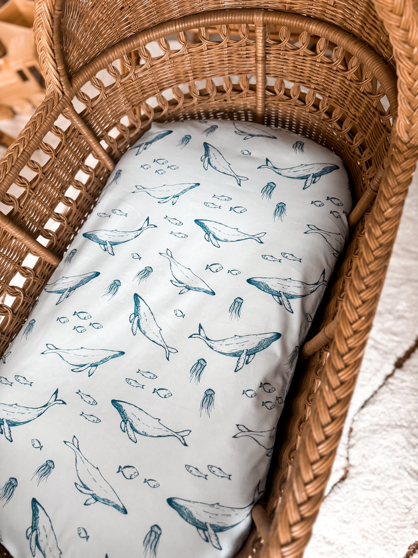 Waterproof Co Sleeper Fitted Sheet - Bowie