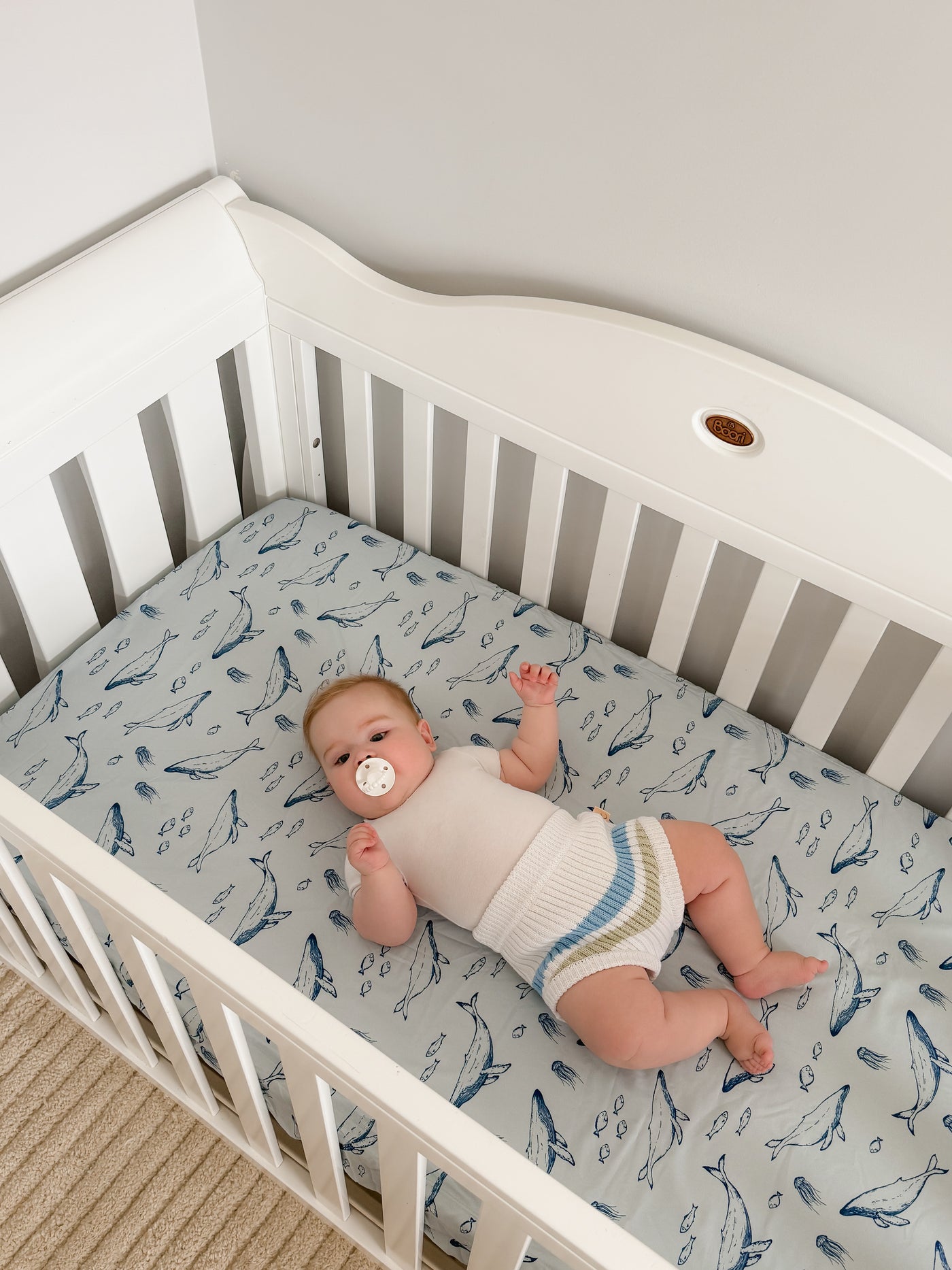 Waterproof Fitted Cot Sheet - Bowie