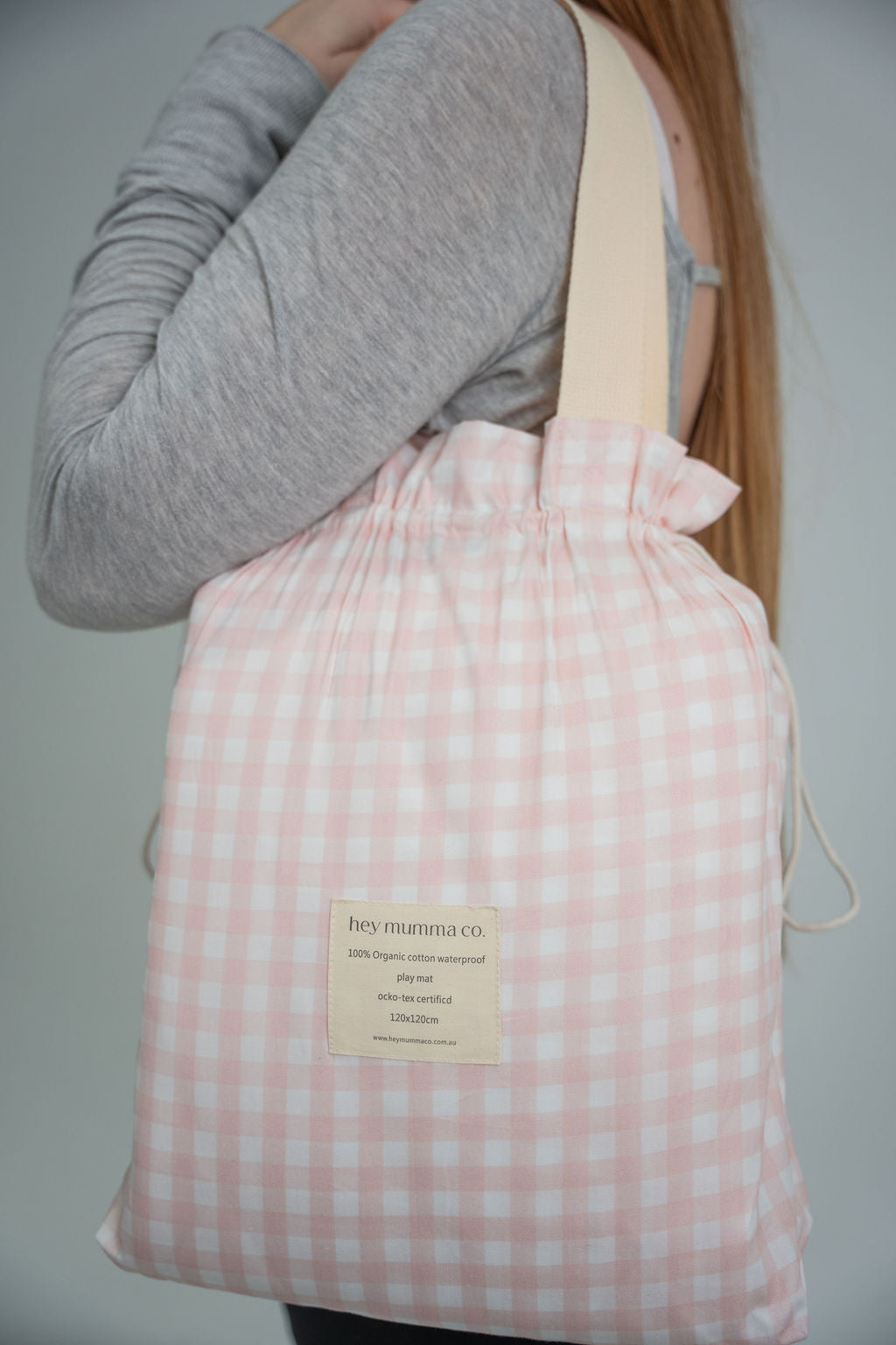 Play Mat - Pink Gingham